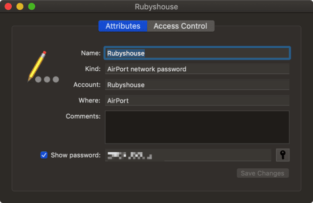 Enter the admin password, and voila! The password for your Wi-Fi network appears (it's hidden here).