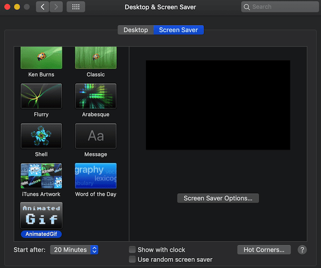 How to Set an Animated GIF as Screen Saver on Mac OS