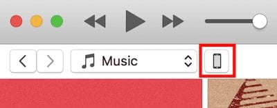 (This icon in iTunes shows that an iPhone is attached to your Mac)