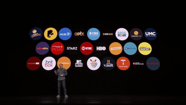 (Apple's providers for Apple TV Channels)