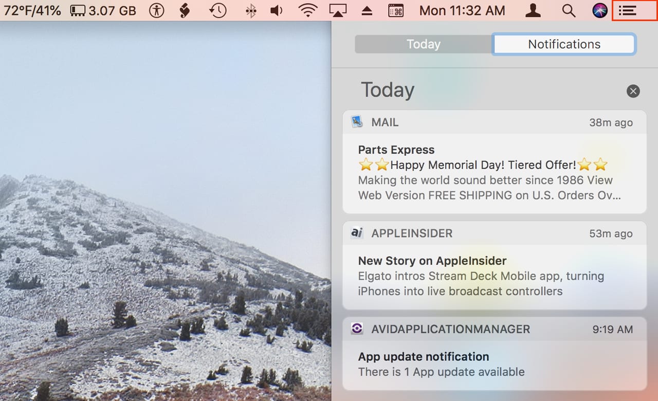 Tips for Using the Mac's Notification Center