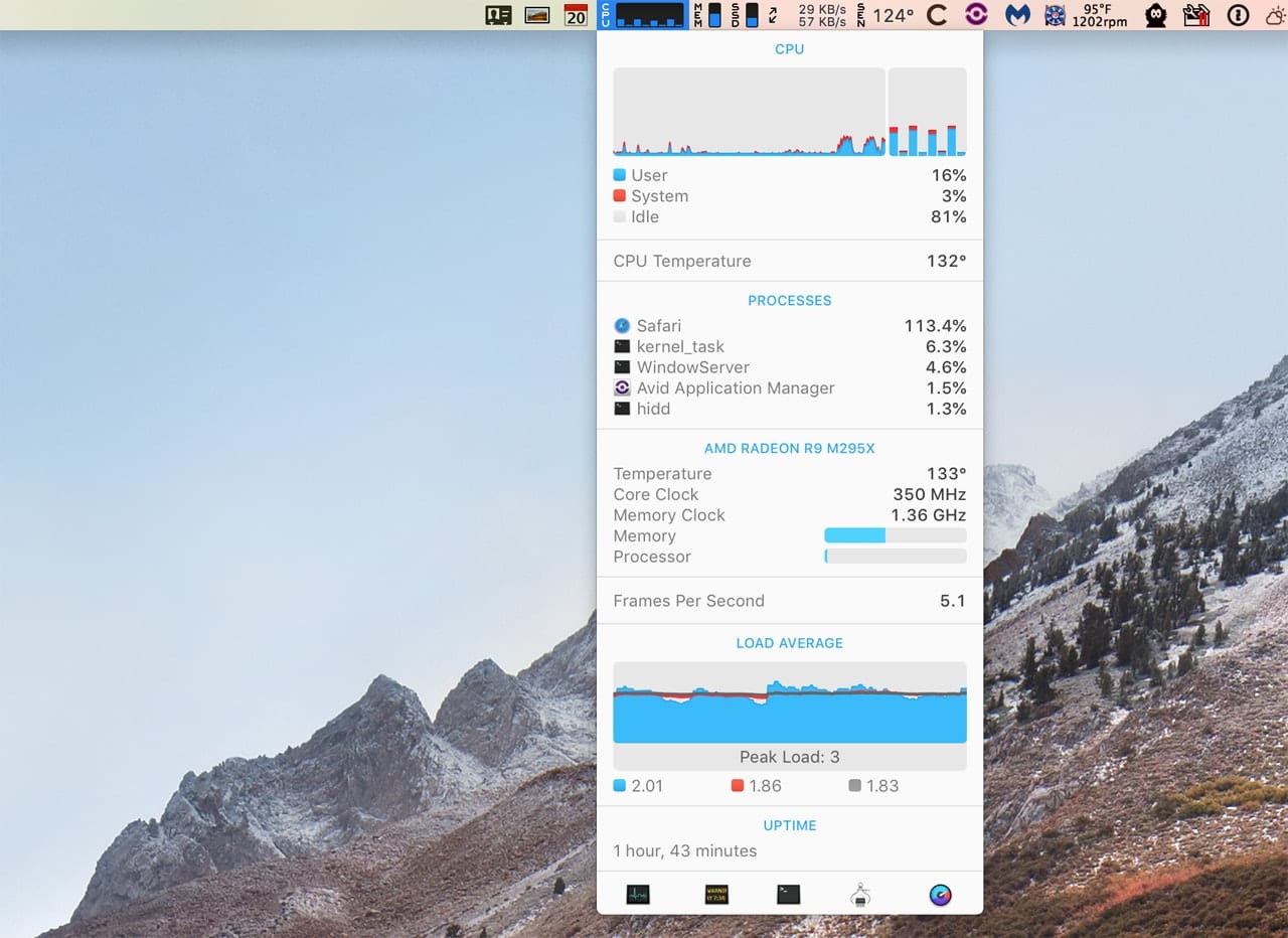 iStat Menus menu bar app