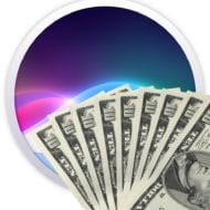 Siri logo with money
