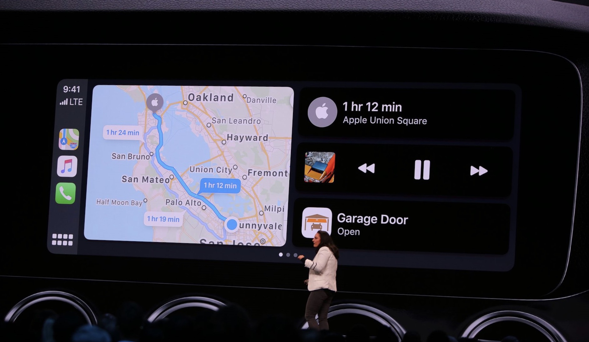 The new UI in CarPlay