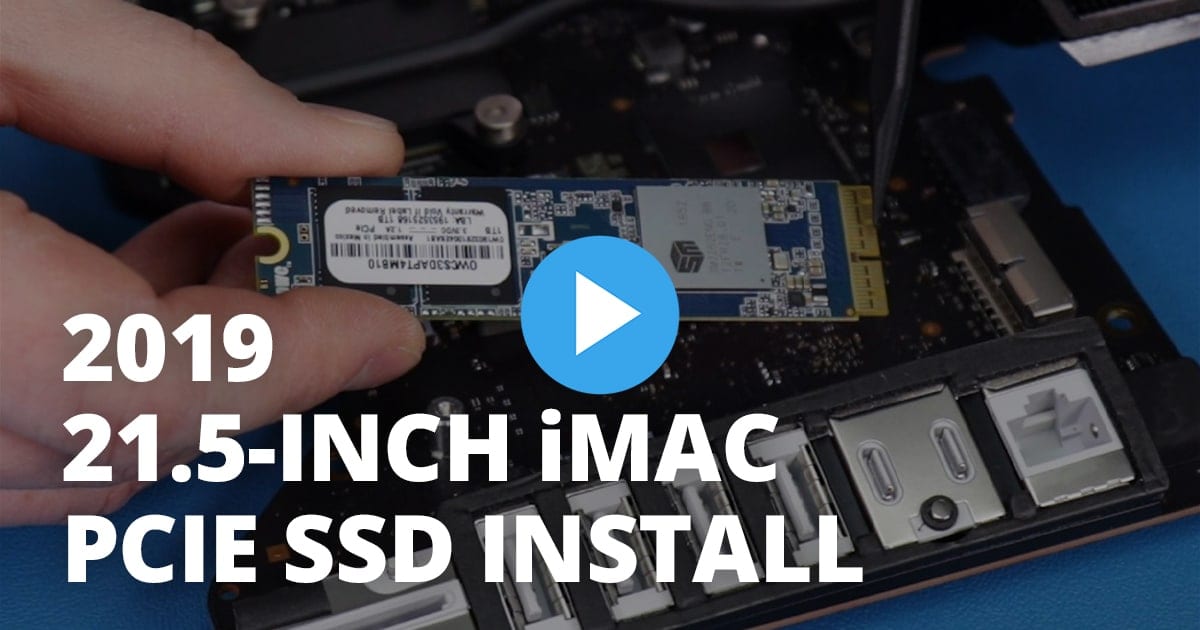 to the SSD in a 21.5-in iMac (2019)