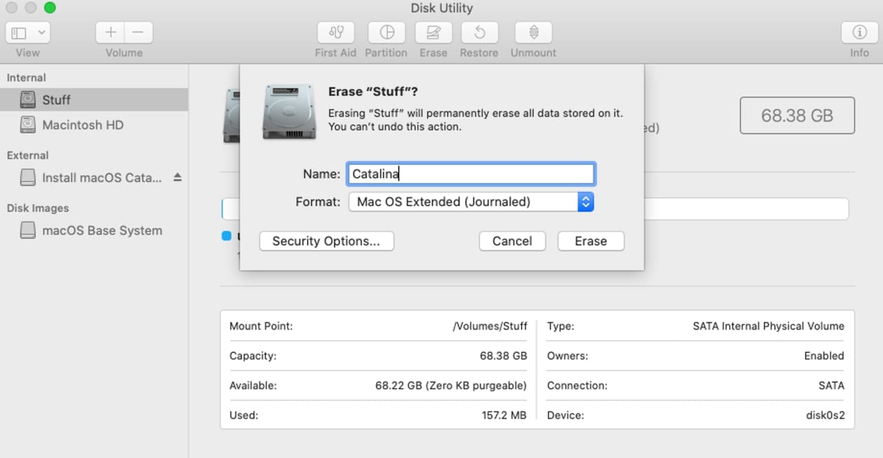 Use Disk Utility to erase the startup drive.
