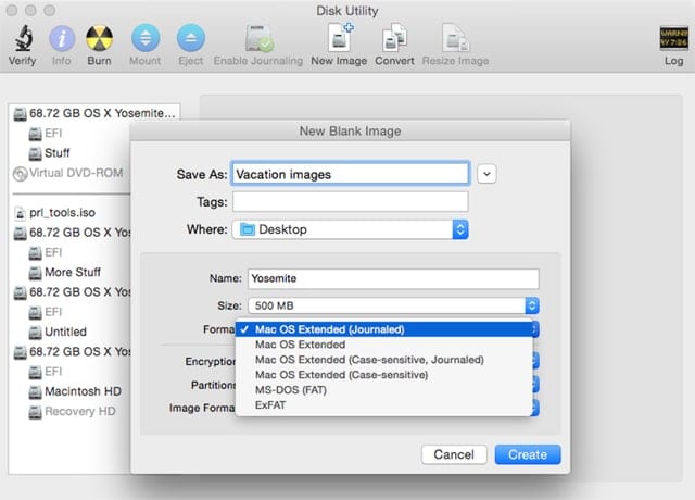 Disk images need a format to use just as drives need to be formatted.