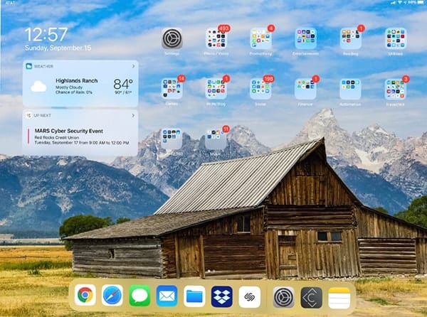 The Today screen can be added to your Home screen if you’re willing to put up with smaller app and folder icons