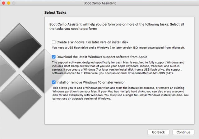 Boot Camp's Windows support software does not include drivers that would allow your Windows installation to read or write to APFS volumes