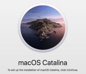macOS Catalina installer.
