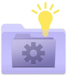 Smart Folder Icon with Lightbulb
