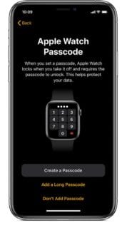 iPhone with Apple Watch passcode screen