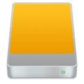 yellow hard drive icon