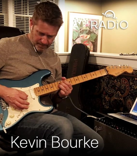 Kevin Bourke playing guitar