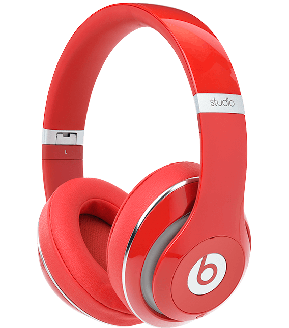 Red Apple Beats Studio2 Headphones
