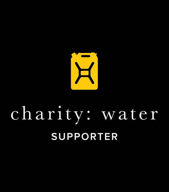 Charity Water supporter logo