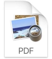 PDF document icon on Mac