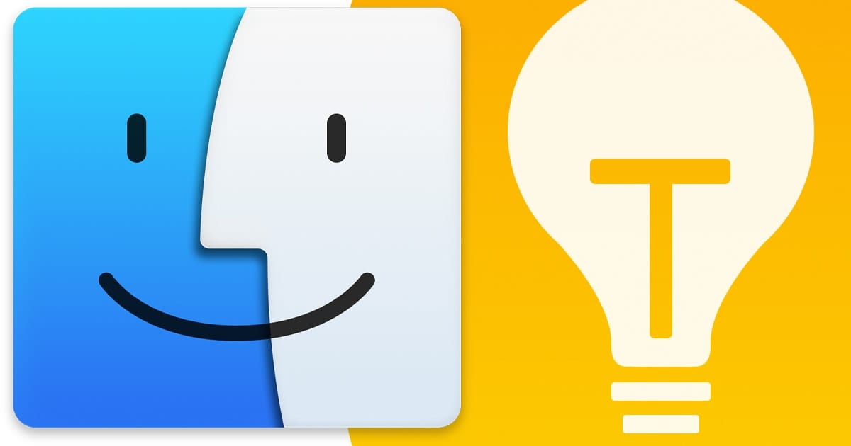 macOS Finder logo with Tips logo