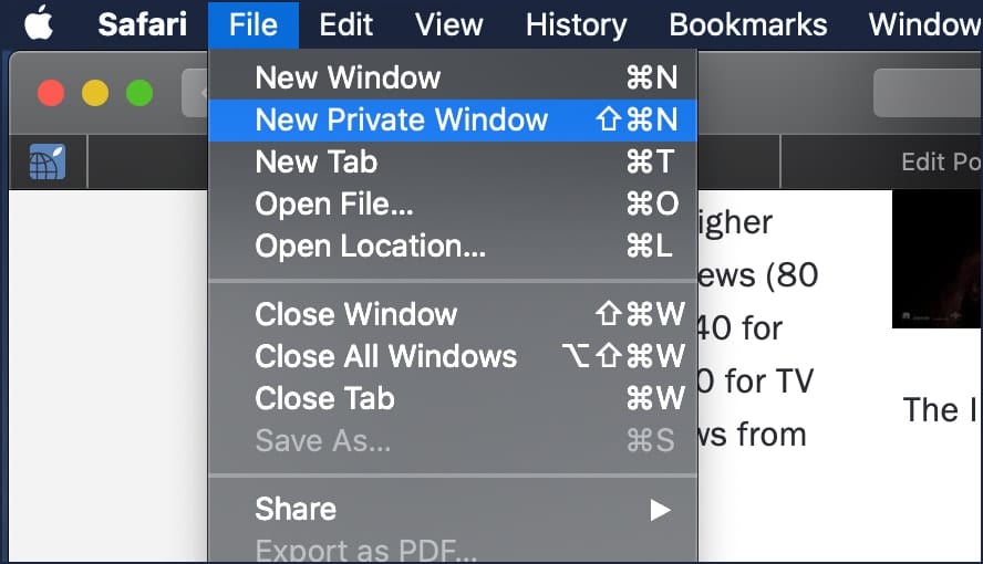 history safari mac shortcut