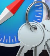 safari logo and keychain access logo on a macos catalina background