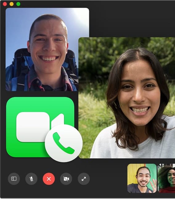 Facetime app view with icon