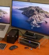 OWC Thunderbolt 3 dock, Thundernay mini, envoy pro ex with 16-inch macbook pro and extension display
