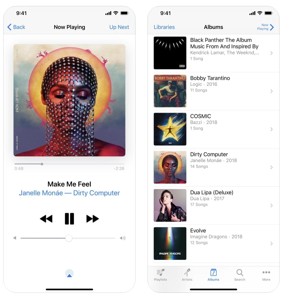 Удалила apple music