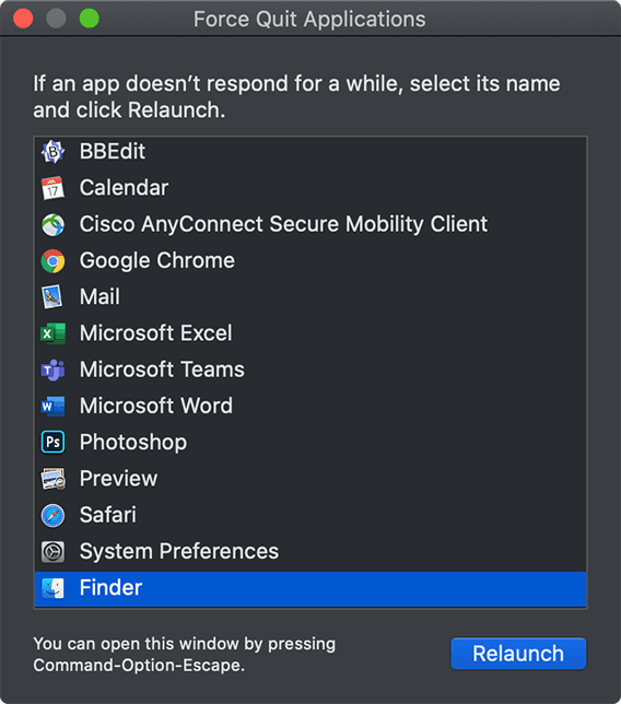 unable to open finder on mac