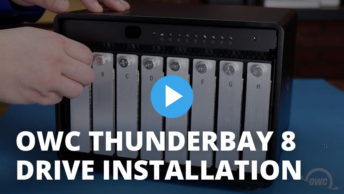 OWC ThunderBay 8 Drive Installation