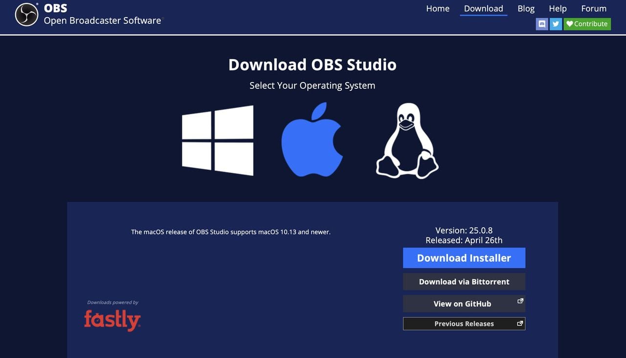 The OBS Download Page