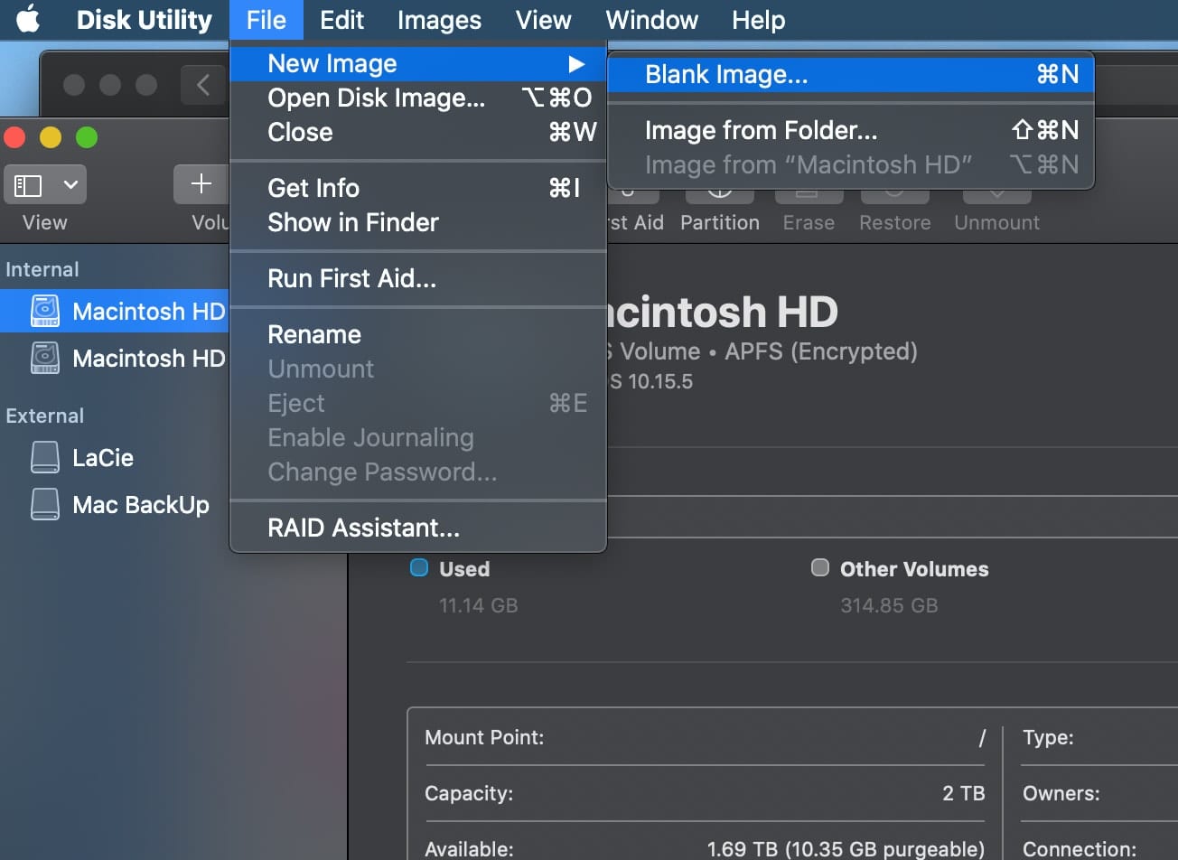 How to Create a Disk Image (.dmg) for Storage in macOS