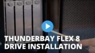 OWC Thunderbay Flex 8 drive installation