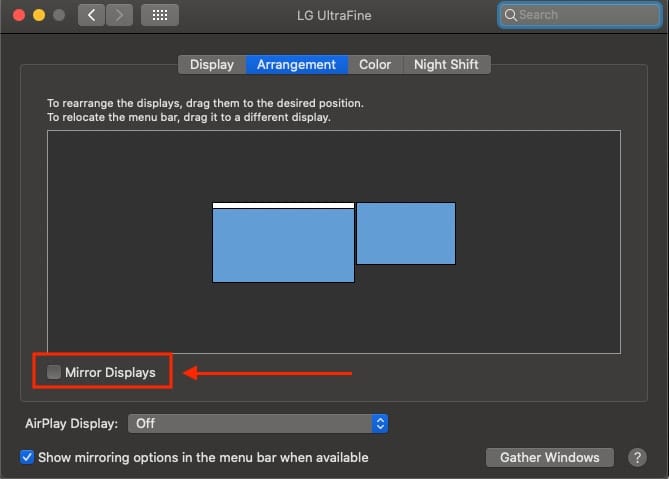 extend monitor mac