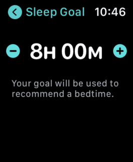 Adding or changing a sleep goal