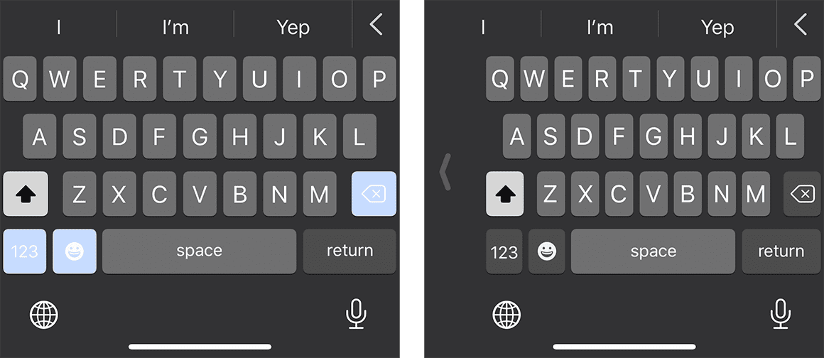 iphone right hand keyboard