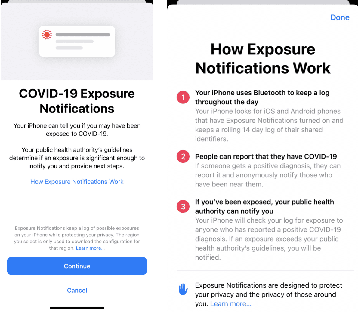 enabling Exposure Notifications