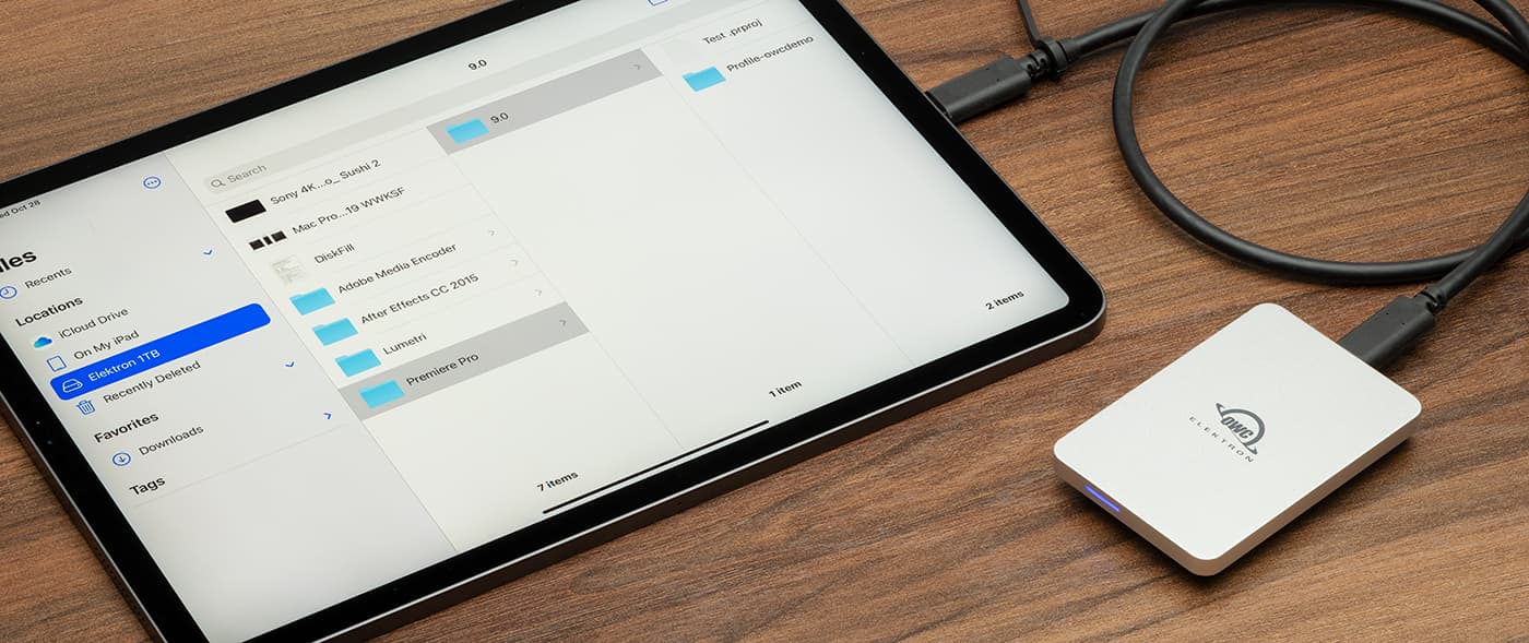iPad Pro Getting a Storage Boost from an OWC Envoy Pro Elektron