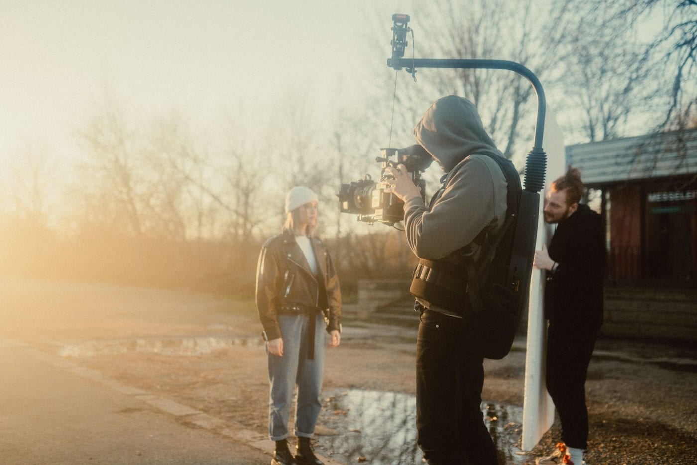 DP and crew working to get just the right light.