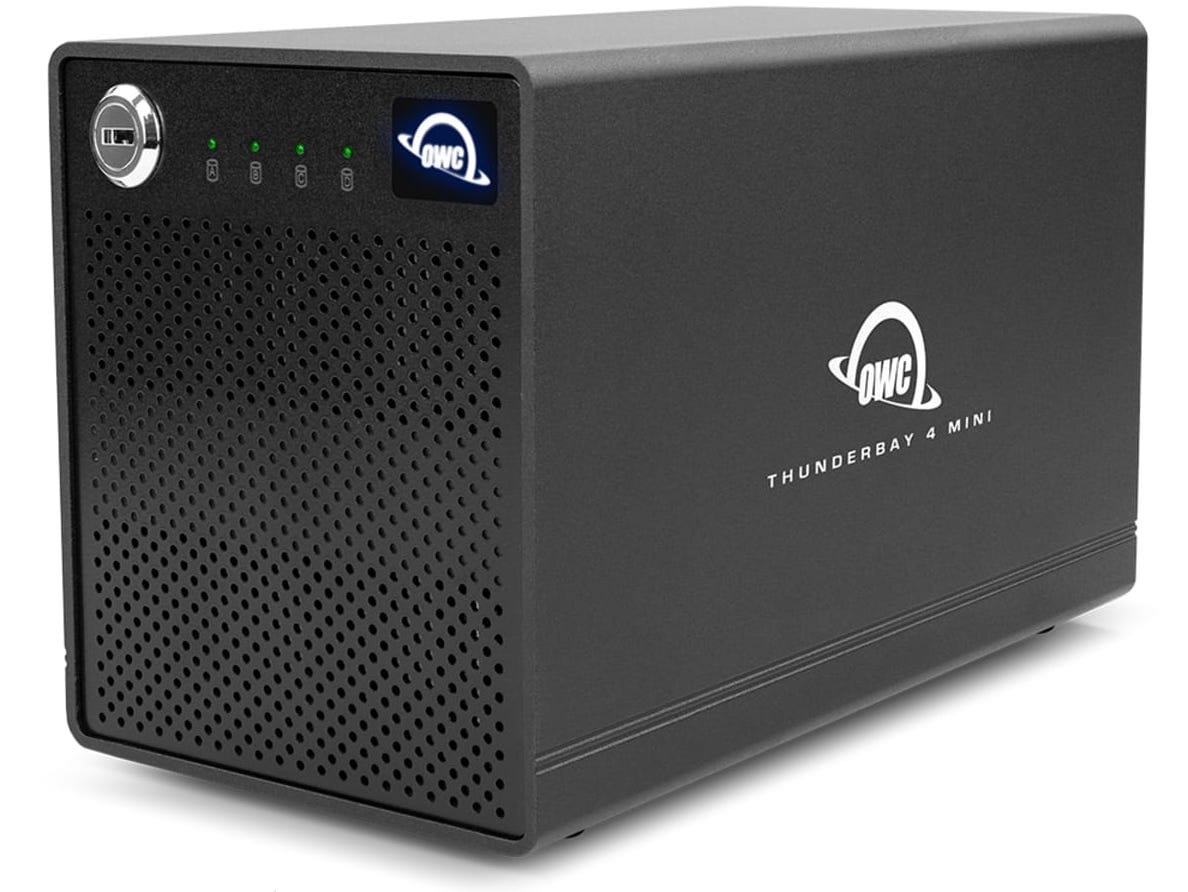 The OWC ThunderBay 4 Mini is a compact Thunderbolt RAID drive that supports up to 16TB of storage