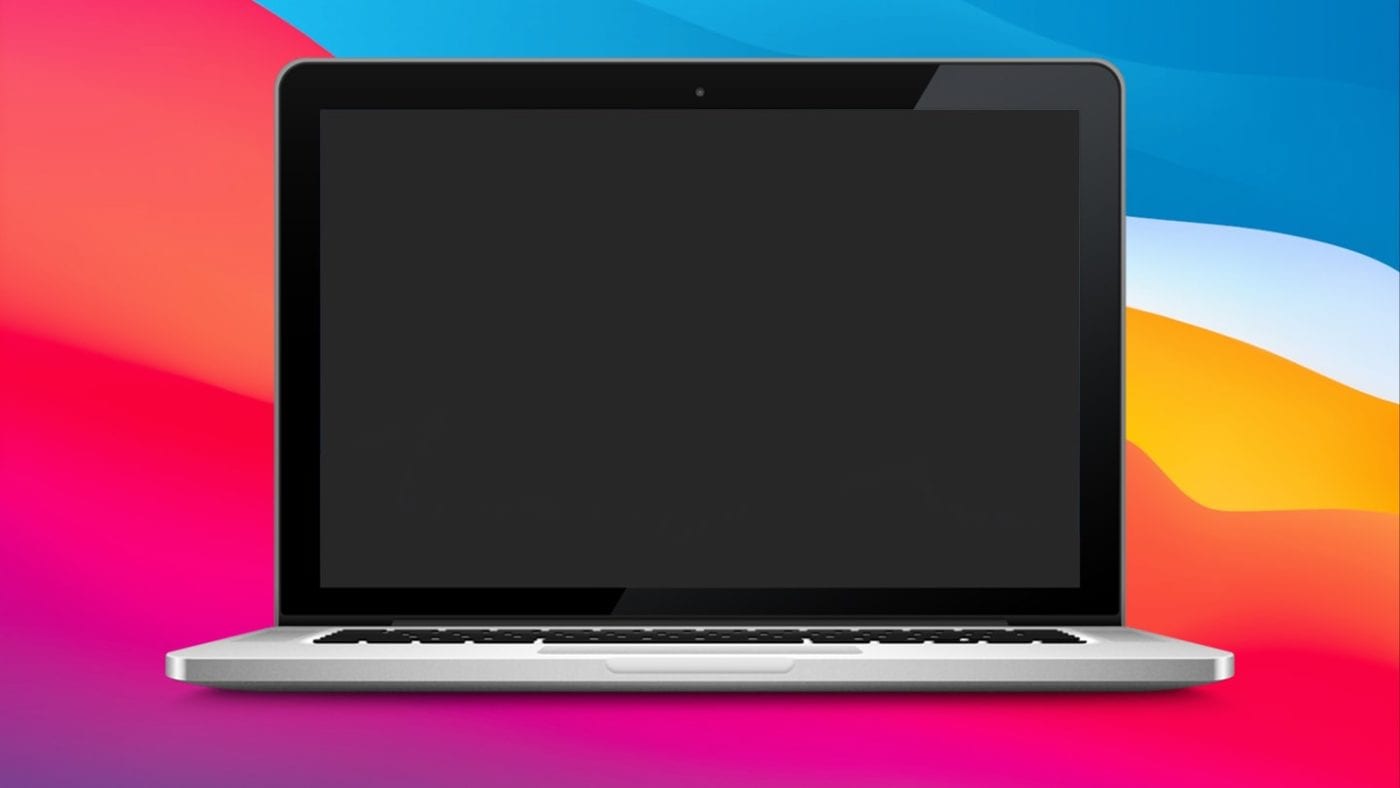 2013 MacBook Pro on Big Sur wallpaper with black screen