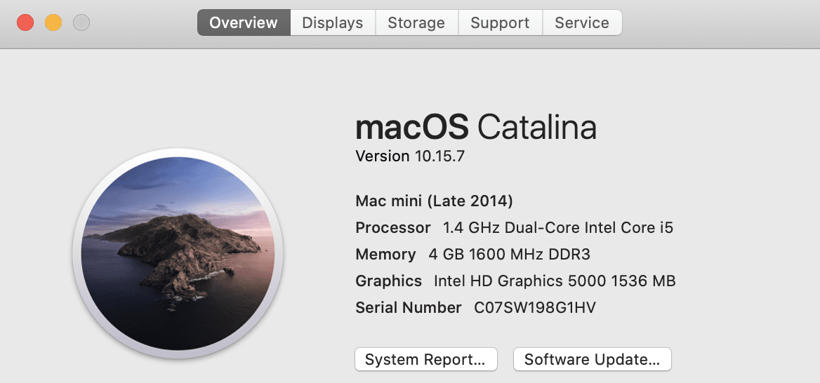 About This Mac showing 4GB of RAM in this Mac mini / Linux server