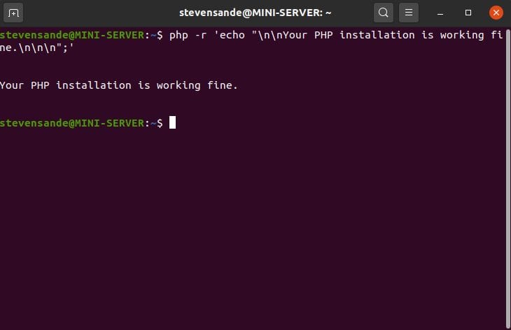 A simple way of making sure PHP is running on your Linux server