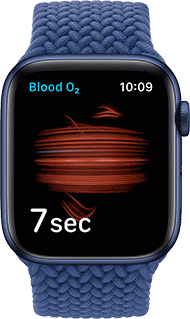 Gif of new O2 sensor on Apple Watch