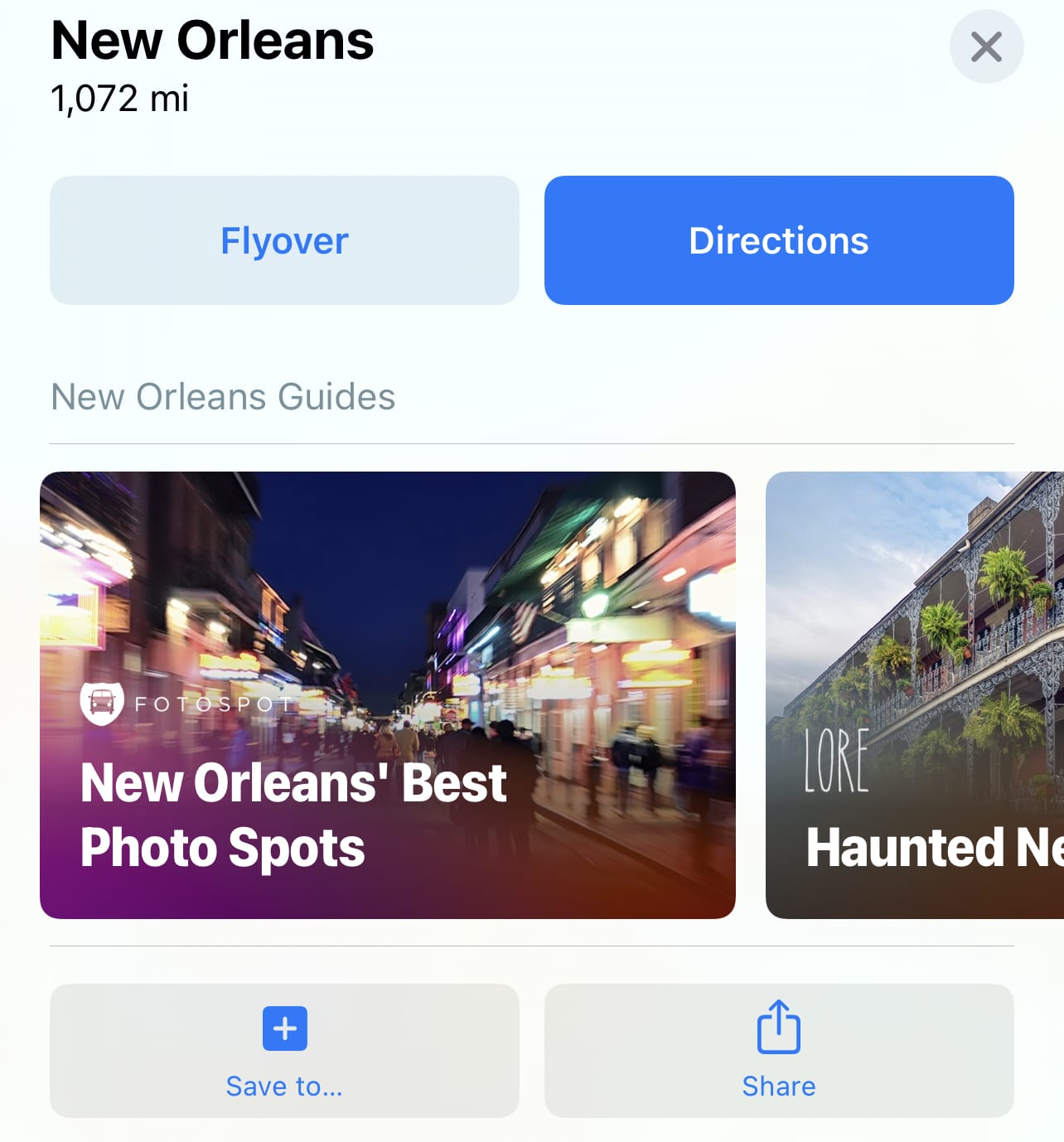 Info on New Orleans, including a side-scrolling list of Guides
