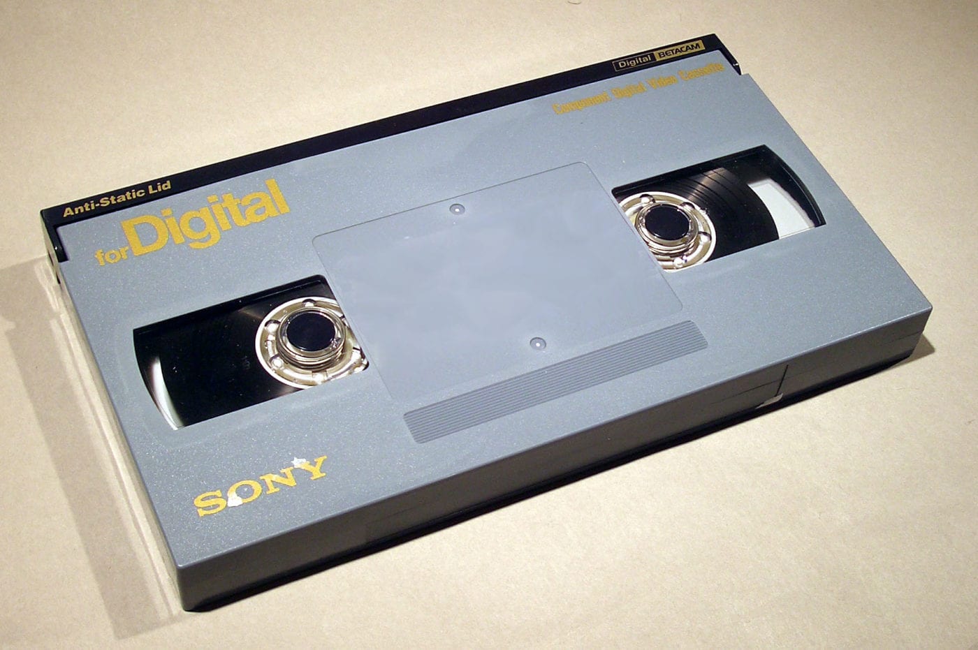 Digital Betacam tape.