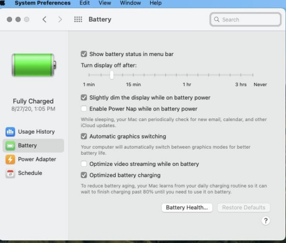 How to Take Advantage of the Battery Options in macOS Big Sur