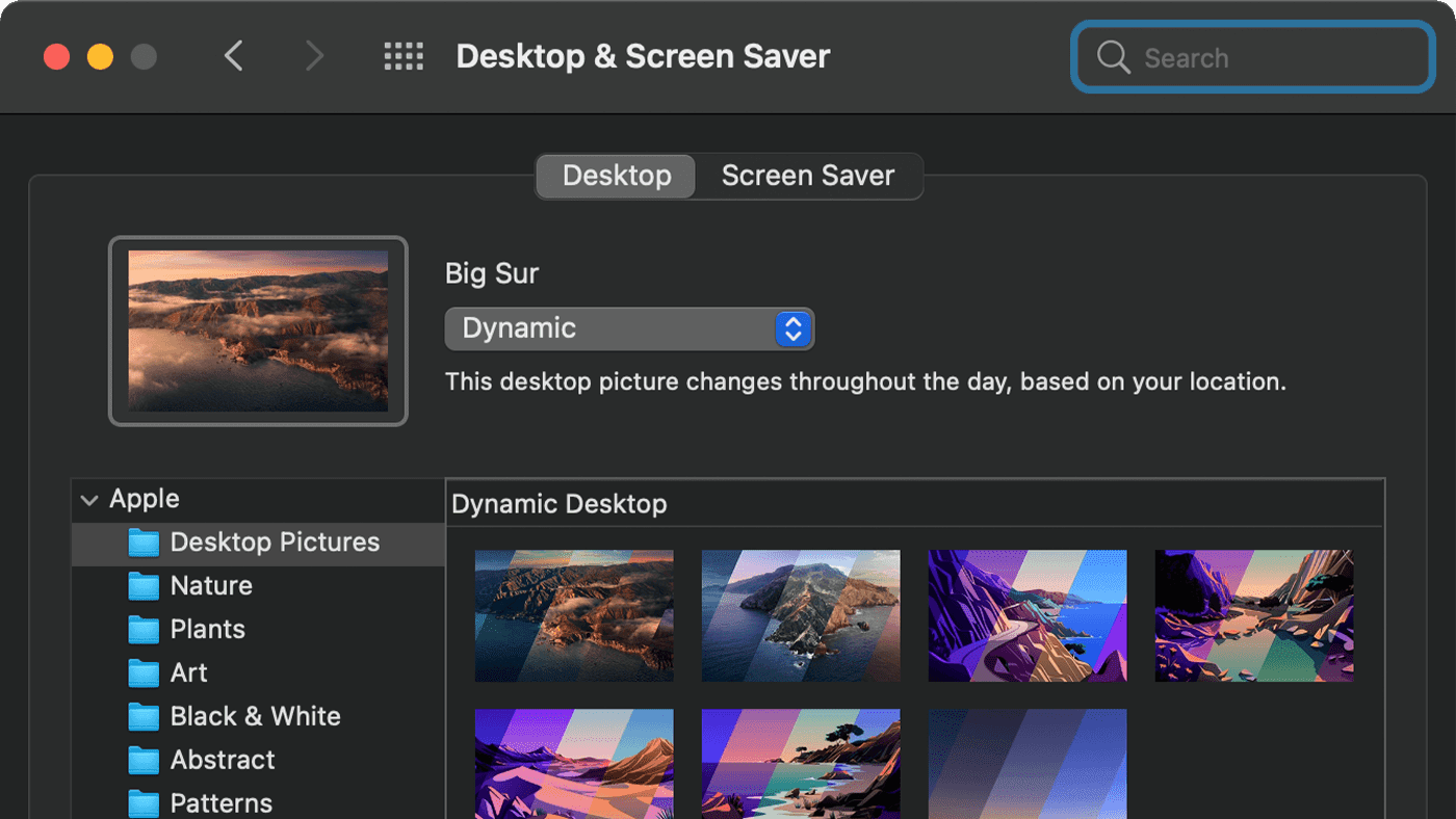 How to Set Up Dynamic Desktops in MacOS Big Sur