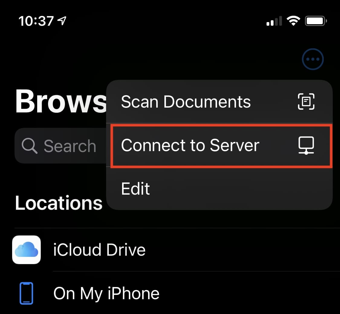 Connect to server on an iphone