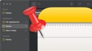 macos big sur notes icon with red pin