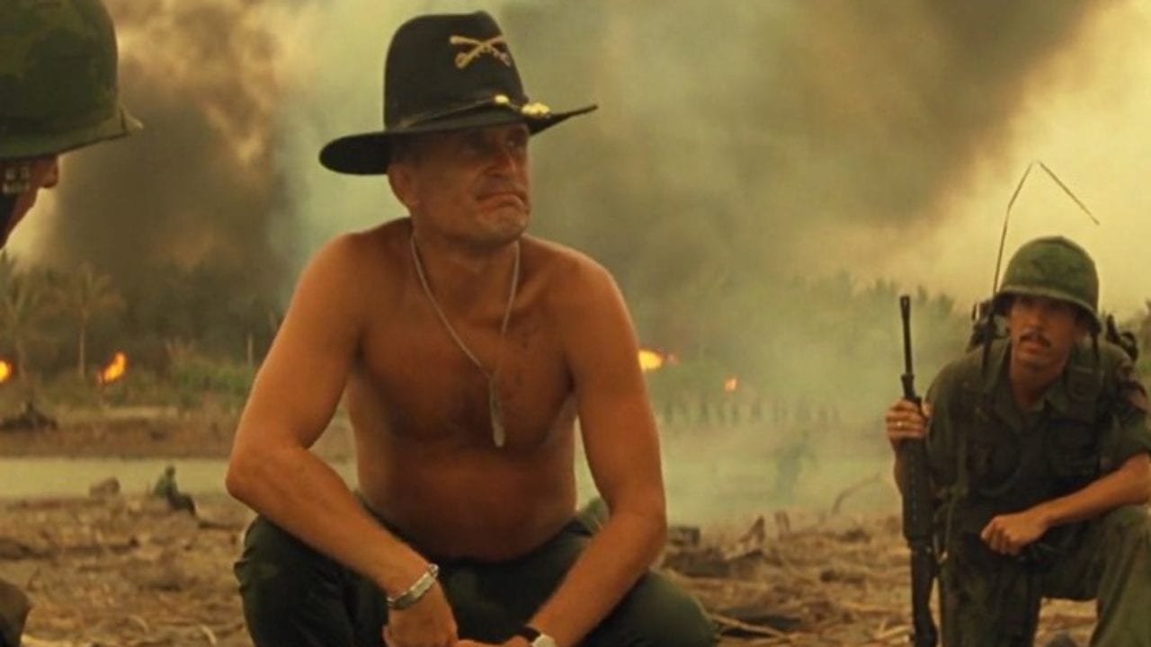 Classic scene from a classic movie. Robert Duvall loves the smell of napalm in the morning. Apocalypse Now © United ArtistsClassic scene from a classic movie. Robert Duvall loves the smell of napalm in the morning.